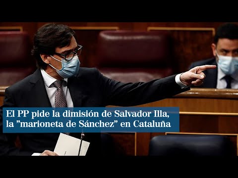 El PP pide la dimisión de Salvador Illa, la marioneta de Sánchez en Cataluña