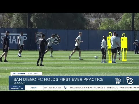 San Diego FC holds first ever practice at Sycuan training facility