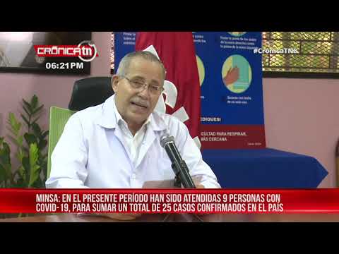 Coronavirus en Nicaragua: 25 casos confirmados y 8 fallecidos - Nicaragua