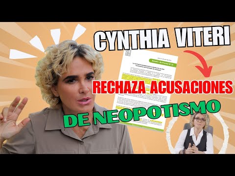 Cynthia Viteri rechaza acusaciones de nepotismo