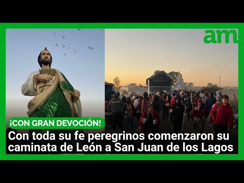 Miles de peregrinos realizan caminata de León a San Juan de los Lagos para dar gracias a la Virgen