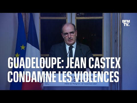 Guadeloupe: la prise de parole de Jean Castex en intégralité