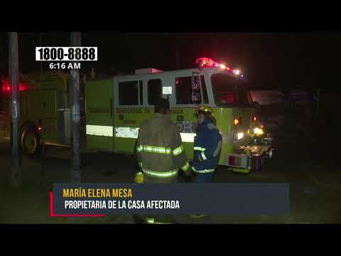 Registran un incendio en un barrio de Managua - Nicaragua