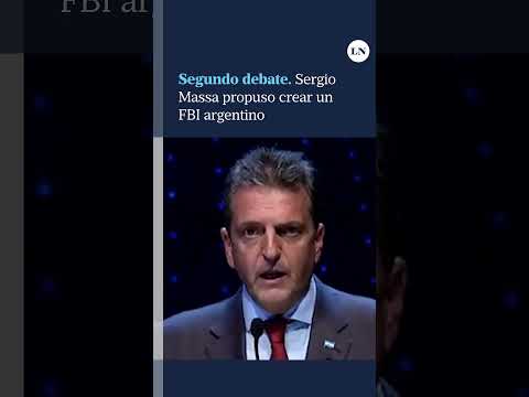 Sergio Massa propuso crear un FBI argentino; segundo debate presidencial 2023