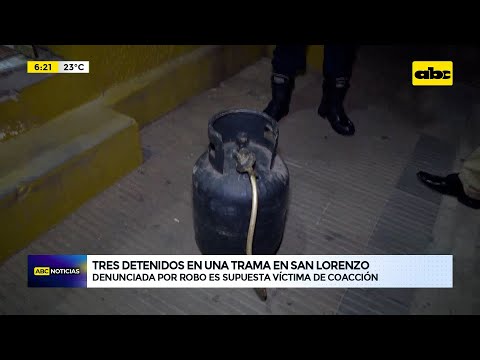 Tres detenidos en una trama en San Lorenzo