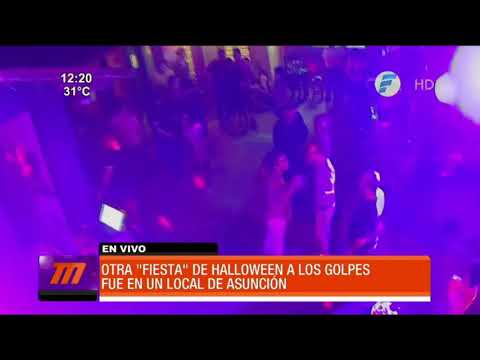 Otra ''fiesta'' de Halloween a los golpes en Asunción