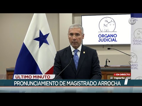 Magistrado Olmedo Arrocha explica procesos en caso de demanda contra candidatura de José Raúl Mulino