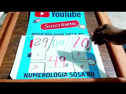 Numerología Sosa RD:29/04/24 Para Todas las Loterías ojo 49v ( Video Oficial) #youtubeshorts