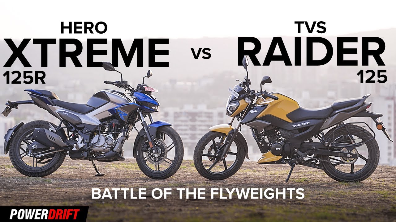 Hero Xtreme 125R vs TVS Raider 125: Comparison Video | PowerDrift
