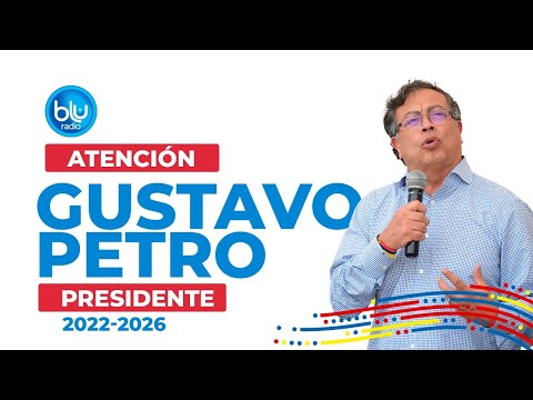 Gustavo Petro se dirige al país tras ganar la Presidencia en el preconteo electoral