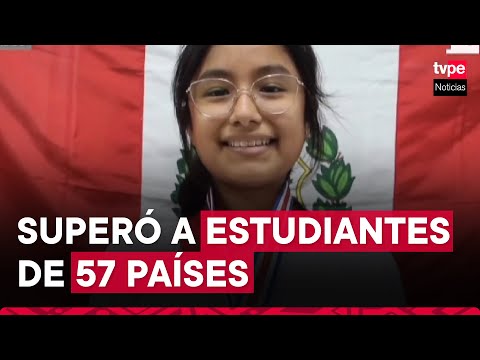 Estudiante peruana ganó medalla de oro en competencia mundial de astronomía