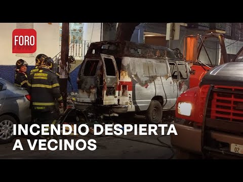 Bomberos apagan incendio de una ambulancia - Las Noticias