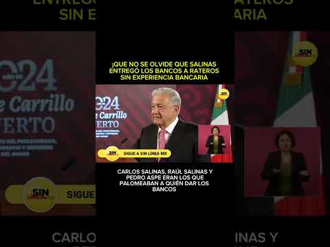 Que no se olvide que Salinas entregó los bancos a rateros sin experiencia bancaria