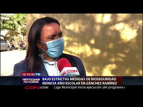 Bajo estrictas medidas de bioseguridad reinicia año escolar en Sánchez Ramírez