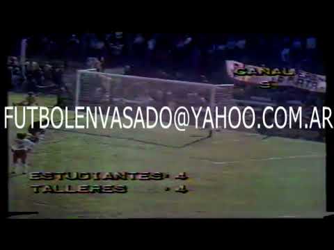 Estudiantes LP vs Talleres de Córdoba. Campeonato Metropolitano 1983. 21 fecha.