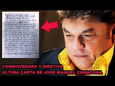 Emotiva y conmovedora CARTA P0S.TU.M4 que José Manuel Zamacona escribió antes de irse al paraíso