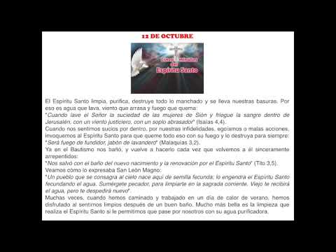 LOS CINCO MINUTOS DEL ESPI?RITU SANTO 12 DE OCTUBRE