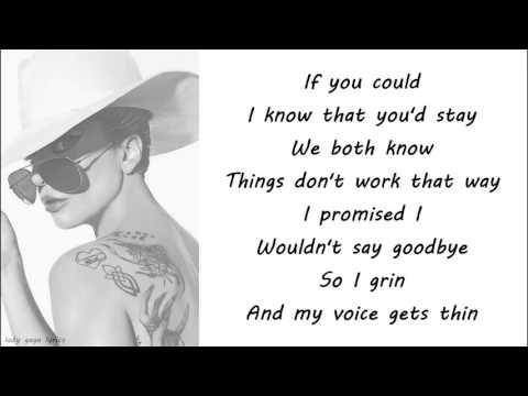 Lady Gaga  - Joanne Lyrics