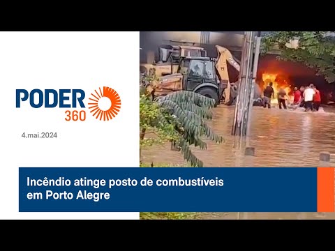 Incêndio atinge posto de combustíveis em Porto Alegre