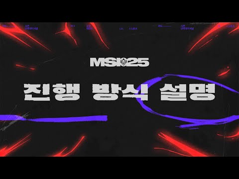 진행 방식 설명 | 2025 MSI