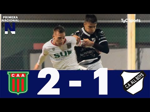 Agropecuario 2-1 All Boys | Primera Nacional | Fecha 18 (Zona A)