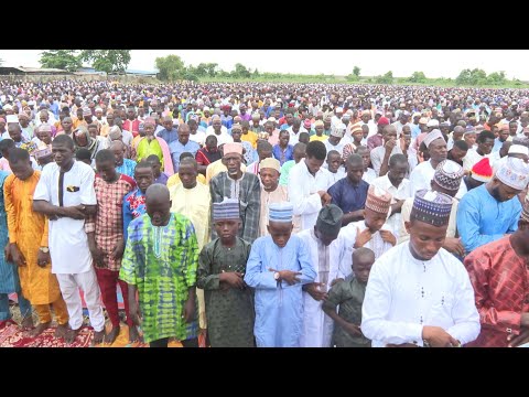 Muslims in Nigeria attend Eid prayers to celebrate end of Ramadan