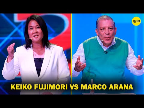Debate presidencial del JNE: Keiko Fujimori y Marco Arana debaten sobre la corrupción en el Perú