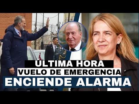 VUELO DE EMERGENCIA DEL REY FELIPE y INFANTA CRISTINA a ABU DHABI por URGENCIA DEL REY JUAN CARLOS