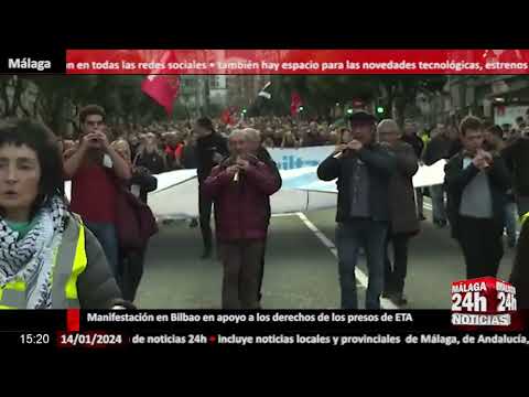 Noticia - Manifestación en Bilbao en apoyo a los derechos de los presos de ETA