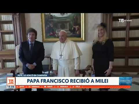 Papa Francisco se reunió con Milei en el Vaticano