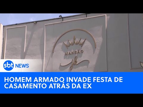 Homem invade casamento organizado pela ex-esposa e faz convidados reféns | #SBTNewsnaTV (14/10/24)