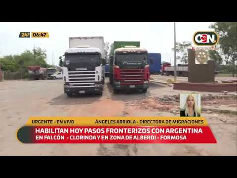 Argentina: Hoy deben habilitarse los pasos fronterizos