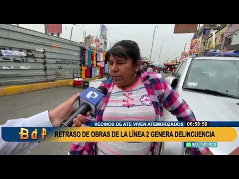 Aprovechan a robar en avenidas cerradas por obras de Línea 2 del Metro de Lima