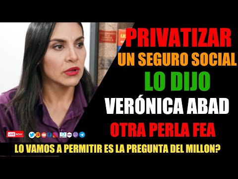 ¡Revuelo Nacional! Candidata Abad Propone Privatizar Seguridad Social en Ecuador