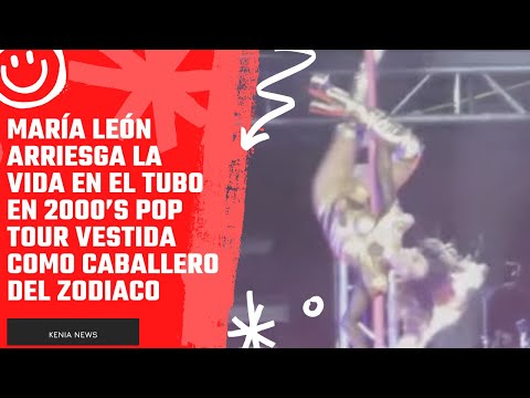 María León arriesga la vida en el tubo en 2000’s Pop Tour vestida como Caballero del Zodiaco