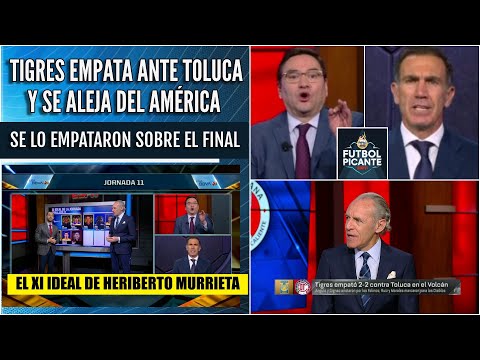 LIGA MX. A Tigres SE LE ESCAPÓ la victoria. América PISA FUERTE en el XI IDEAL | Futbol Picante
