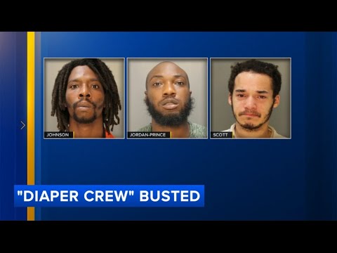 3 members of the 'Diaper Crew' arrested for more than 20 retail thefts in Philadelphia