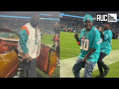 Ricks Ross Drives Chevy On Football Field Trina & Trick Daddy Get Turnt At Dolphins Game