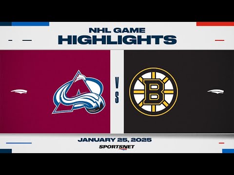 NHL Highlights | Avalanche vs. Bruins - January 25, 2025