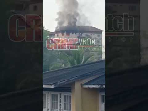 Cellphone footage captured an apartment engulfed in flames at St. Paul Street in PoS earlier today