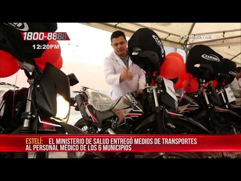 Ministerio de Salud entrega medios de transporte en Estelí - Nicaragua