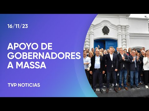 Apoyo de gobernadores a Massa