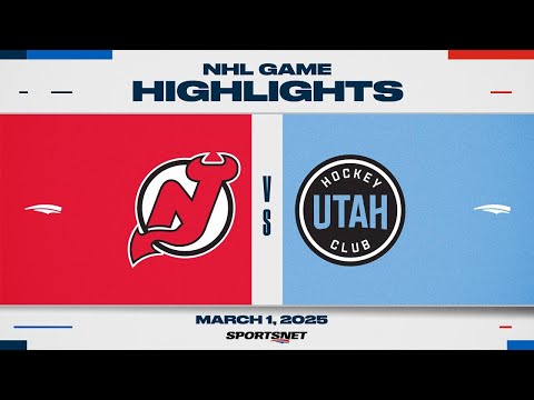 NHL Highlights | Devils vs. Utah HC - March 1, 2025