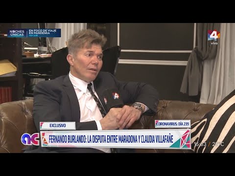Algo Contigo - Fernando Burlando habló sobre el conflicto entre Maradona y Claudia Villafañe