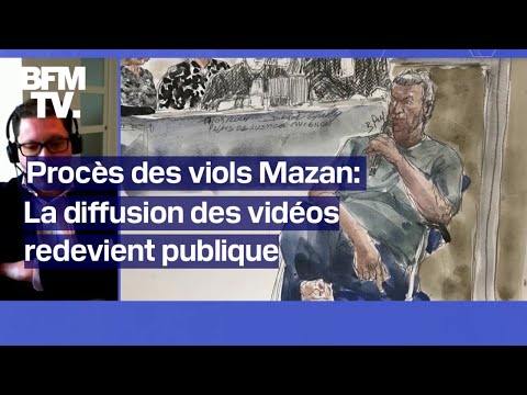 La cour met fin au huis clos, et diffuse en public les vidéos des viols subis par Gisèle Pélicot