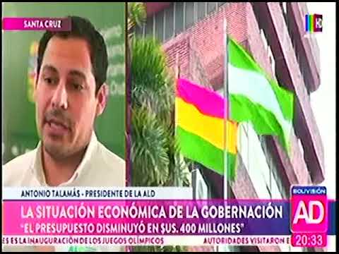 22072024 ALD PRESUPUESTO DE LA GOBERNACIÓN DISMINUYÓ EN $US 400 MILLONES BOLIVISION