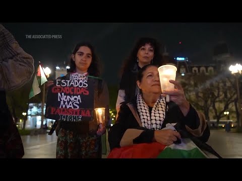 Argentines hold vigil a year into the Israel-Hamas war