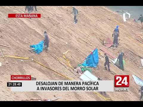 Chorrillos: PNP desalojó de manera pacífica a invasores del Morro Solar