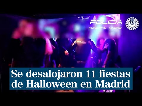 La Policía Municipal desalojó 11 fiestas de Halloween en Madrid, una de ellas con 48 menores