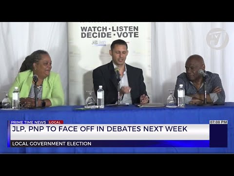 JLP, PNP to Face off in Debates Next Week | TVJ News